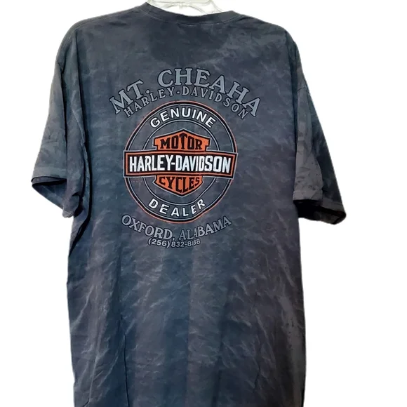 Harley Davidson Men's T-Shirt Gray Stonewashed XXL MT Cheaha AL - Picture 7 of 7
